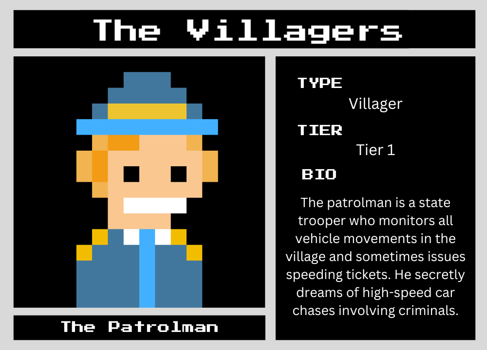 The Patrolman biography card